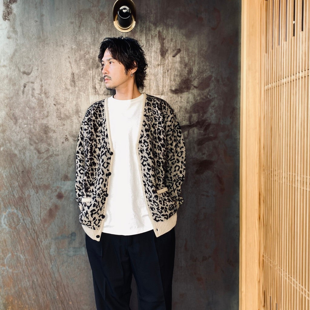 LEOPARD MOHAIR CARDIGAN #IVORY [25FW-WMK-KN08] – cocorozashi