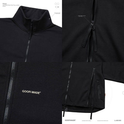 「PTH-01」 SOFTBOX Multi-Zip Cozy Jacket #SHADOW [GOOPI-24AW-NOV-02]