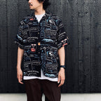 JEAN-MICHEL BASQUIAT | S/S HAWAIIAN SHIRT ( TYPE-1 ) #ONE [BASQUIAT-WM-HI25]