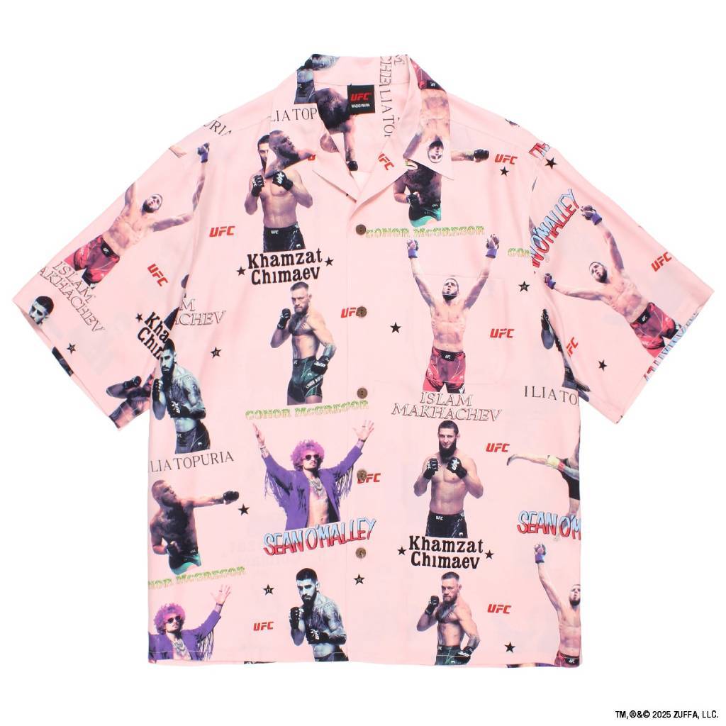 UFC | S/S HAWAIIAN SHIRT ( TYPE-1 ) #PINK [UFC-WM-HI01]