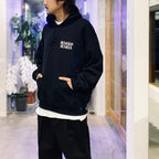 HEAVY WEIGHT PULLOVER HOODED SWEAT SHIRT ( TYPE-2 ) #BLACK [25FW-WMC-SS04]