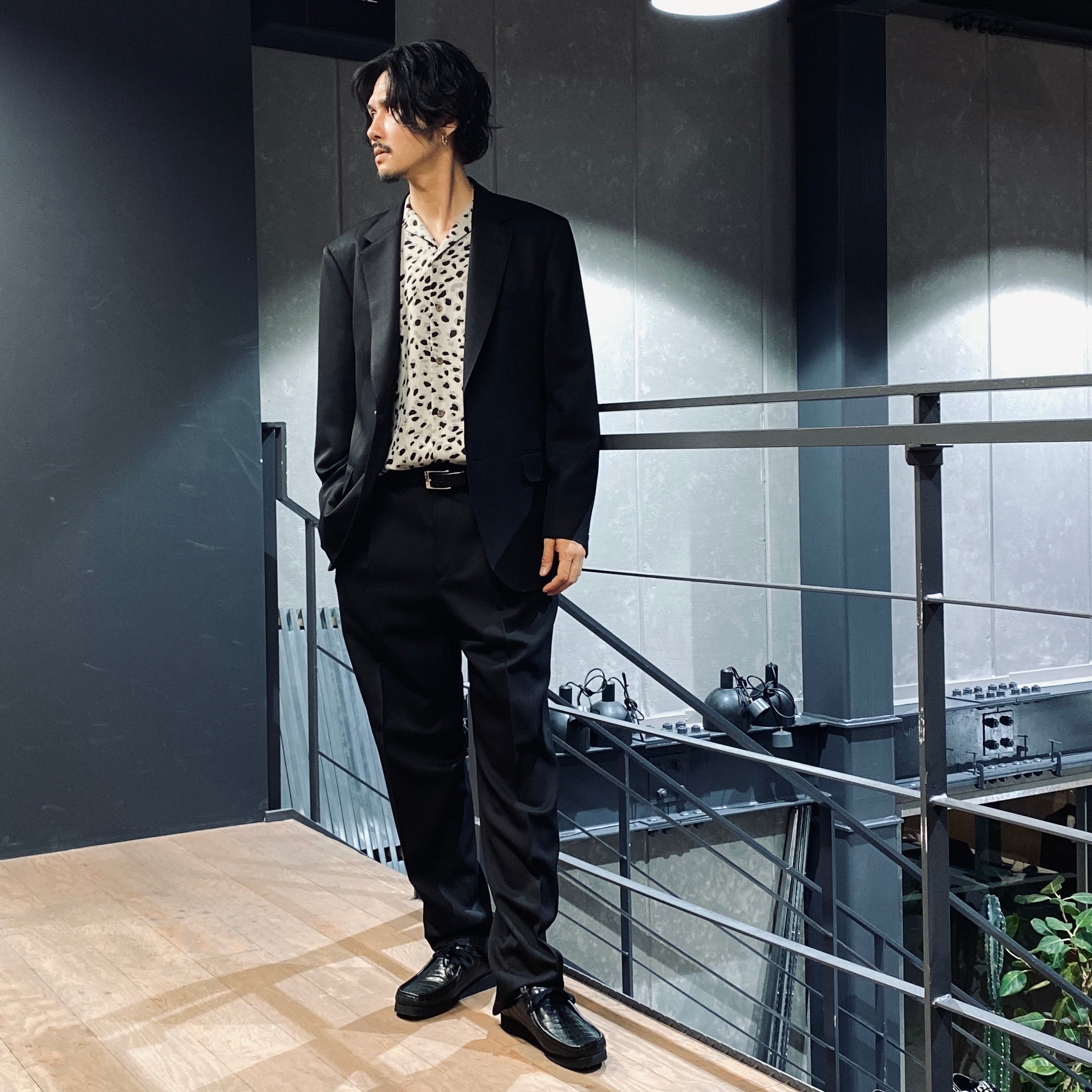 SINGLE BREASTED JACKET -TYPE 1- #BLACK [23FW-WMO-SU01]