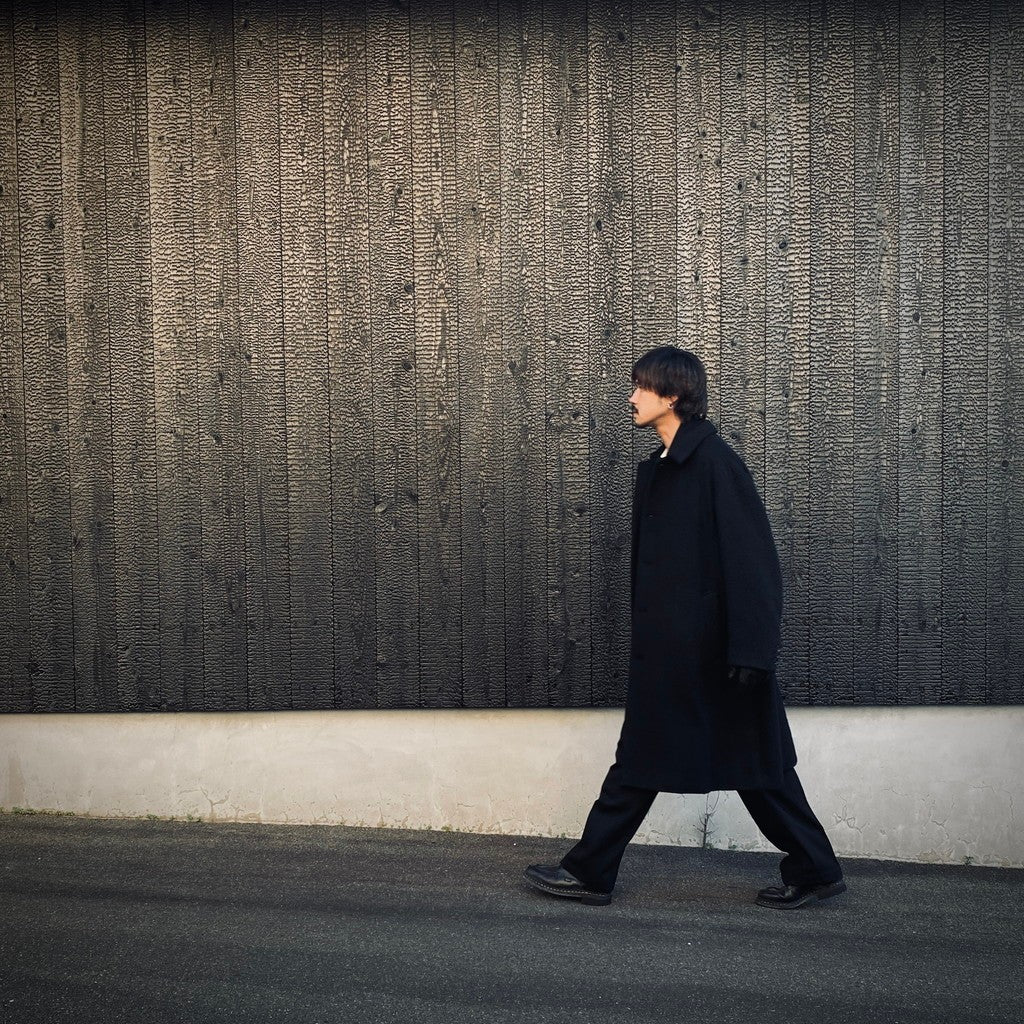 BAL COLLAR COAT ( TYPE-2 ) #BLACK [25FW-WMO-CO02]