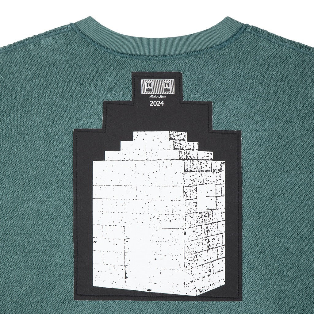 SIDE COLOUR CREW NECK #GREEN [CES26CS05]