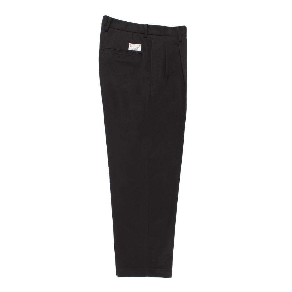 DOUBLE PLEATED CHINO TROUSERS ( TYPE-1 ) #BLACK [26FWE-WMP-PT01]