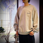 HEAVY WEIGHT CREW NECK SWEAT SHIRT #GRAY [25FWE-WMC-SS03]