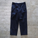 DOUBLE PLEATED CHINO TROUSERS #NAVY [24FW-WMP-PT02]