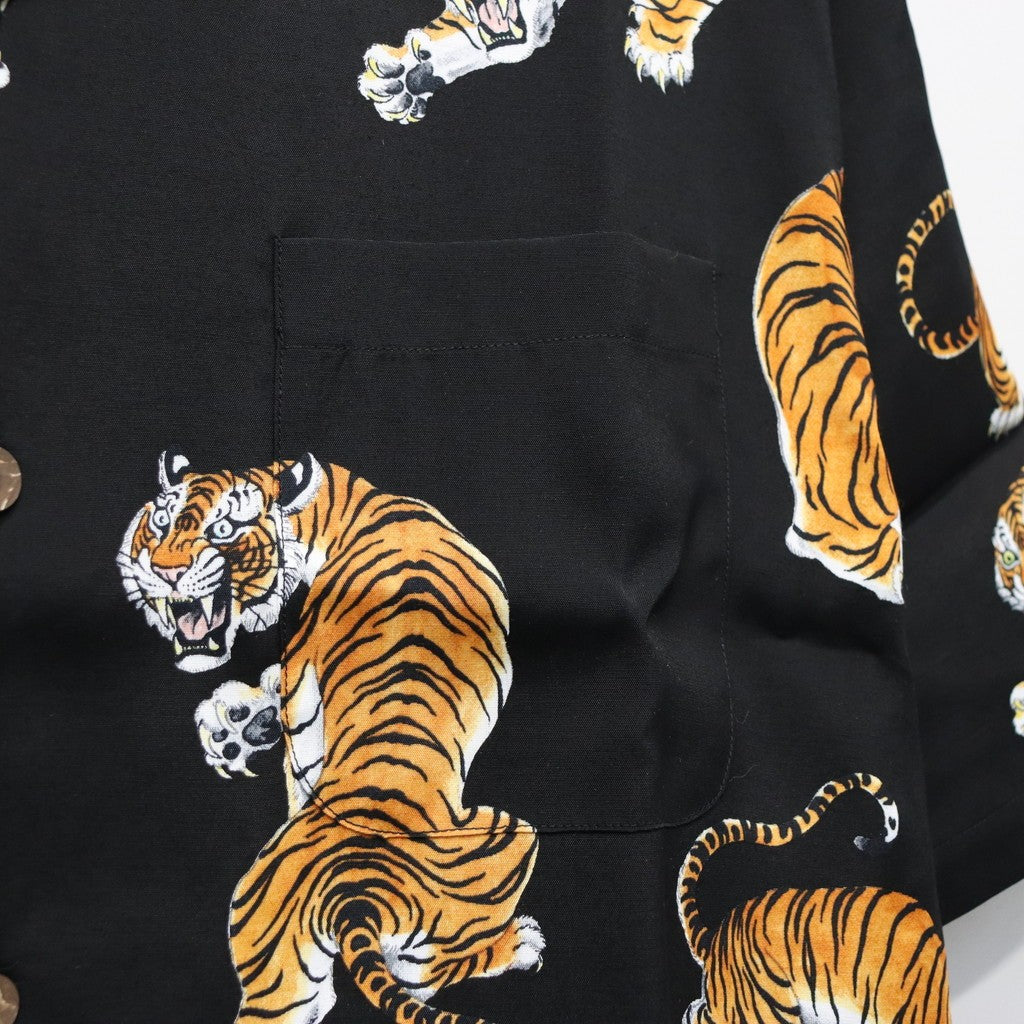 TIM LEHI | HAWAIIAN SHIRT S/S ( TYPE-3 ) #BLACK [26SSE-WMS-HI04]