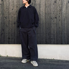 EVD1 Half Zip Polo Shirt #Black [GOOPI-26AW-SEP-02]