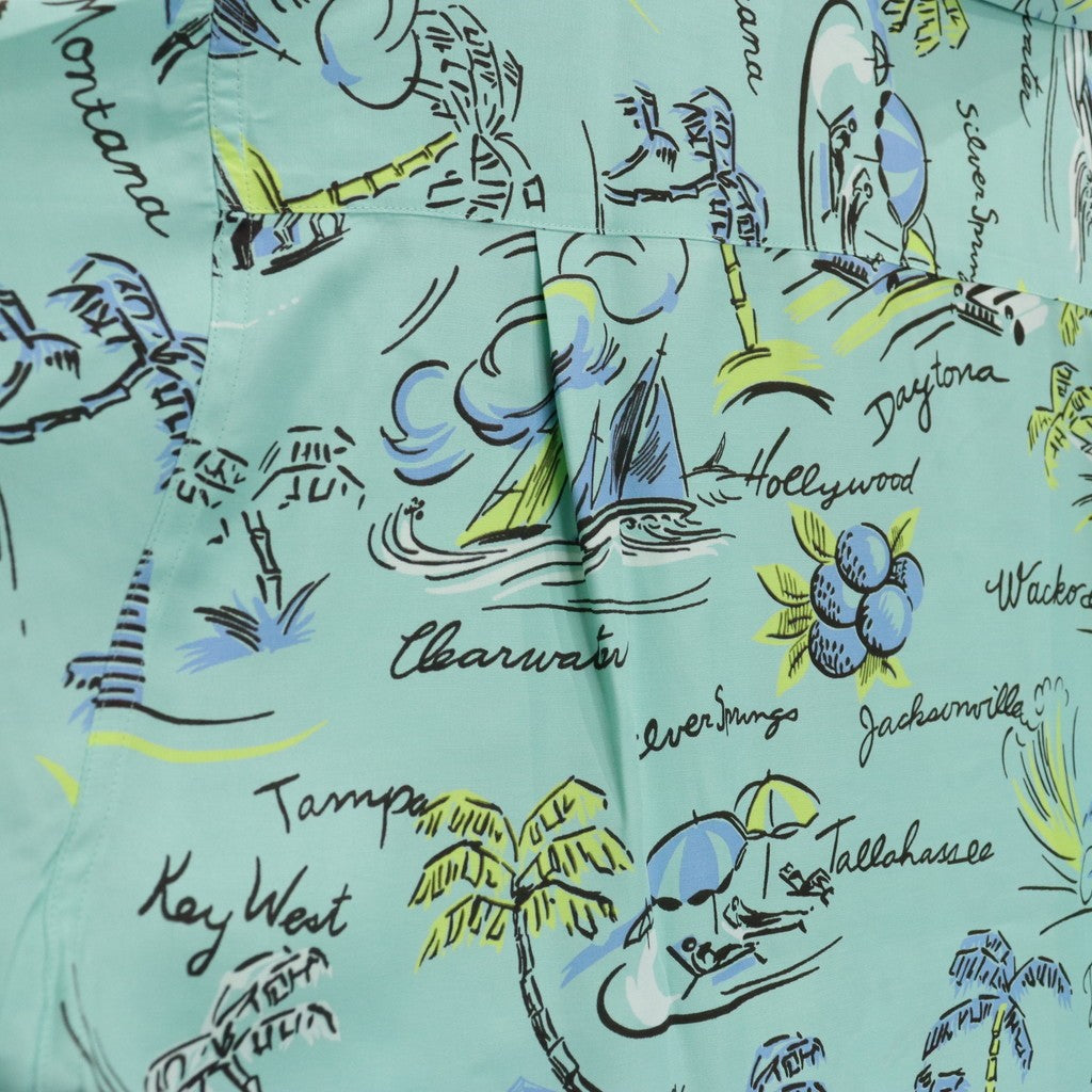 HAWAIIAN SHIRT S/S ( TYPE-2 ) #MINT [25SS-WMS-HI02]