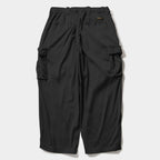 STRIPE BAGGY CARGO PANTS #Black [SU26-B06]