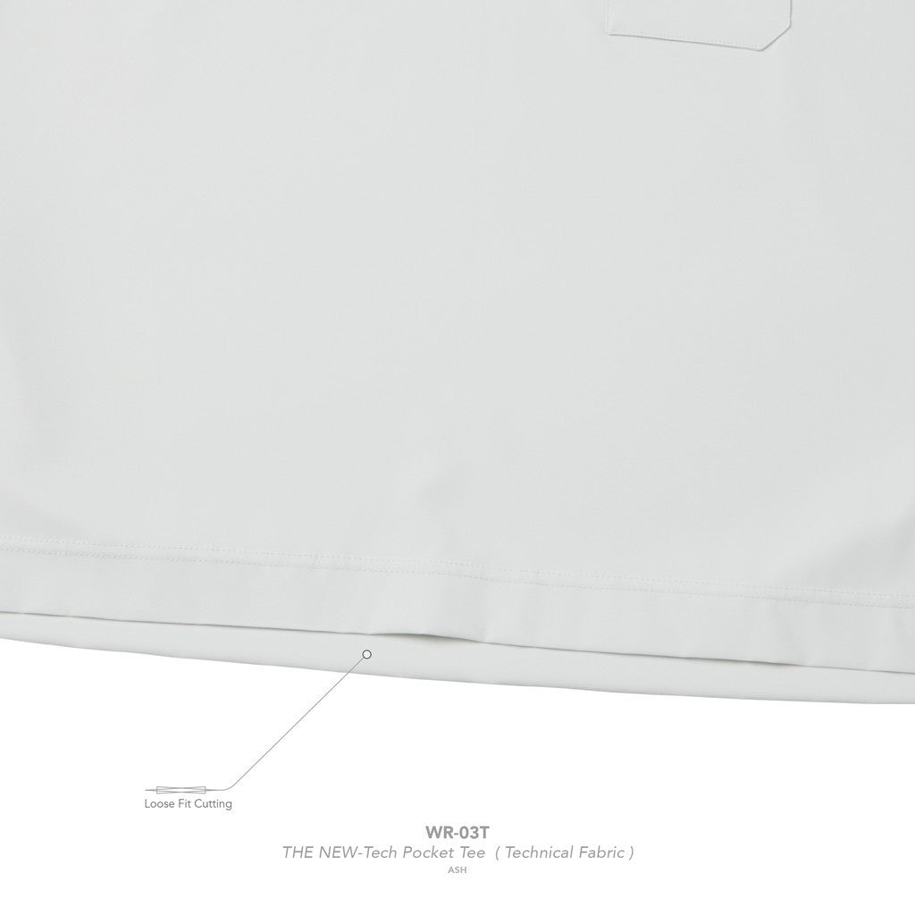 "WR-03T" 全新科技口袋T卹（科技布料）#ASH [GOOPI-25SS-MAY-01]