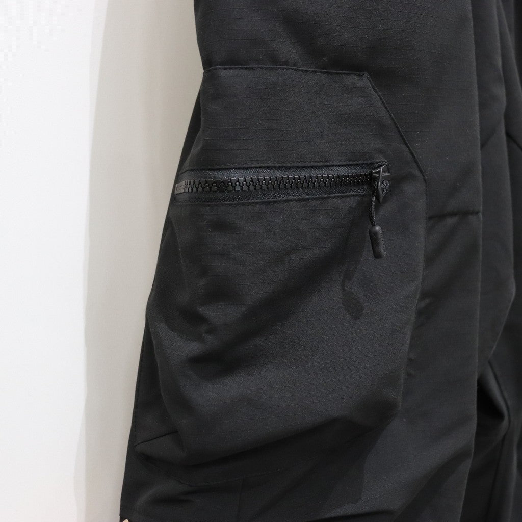 RIPSTOP CARGO BALLOON PANTS #Black [SS25-B01]