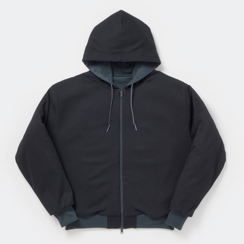TECH SWEAT DOUBLE FACE PARKA #INK BLACK [BE-54026W]