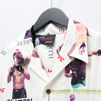 UFC | S/S HAWAIIAN SHIRT ( TYPE-1 ) #WHITE [UFC-WM-HI01]