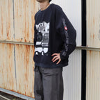 MD P2P RAGLAN LONG SLEEVE #CHARCOAL [CES28CS23]