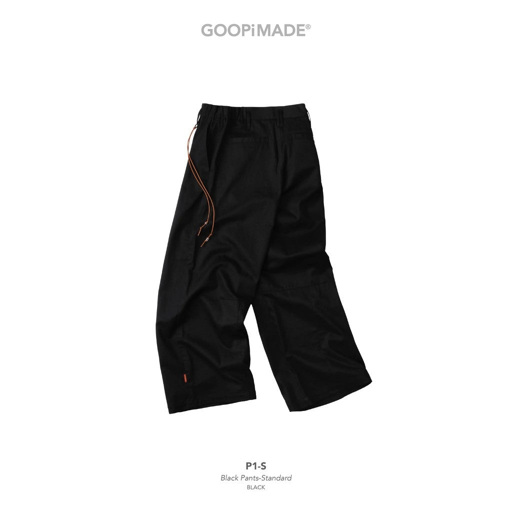 P1-S Black Pants-Standard #Black [GOOPI-26SS-JUL-02]