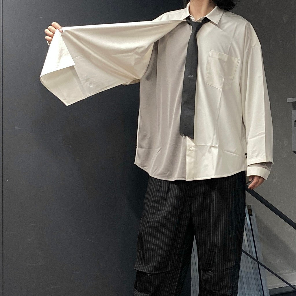 AES | 「G.A.T-01S」 D-Layer Reconstruct Shirt #WHITE [GOOPI-24AW