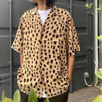 夏威夷襯衫 S/S - 款式 2 - #米色-棕色 [24SS-WMS-HI02]