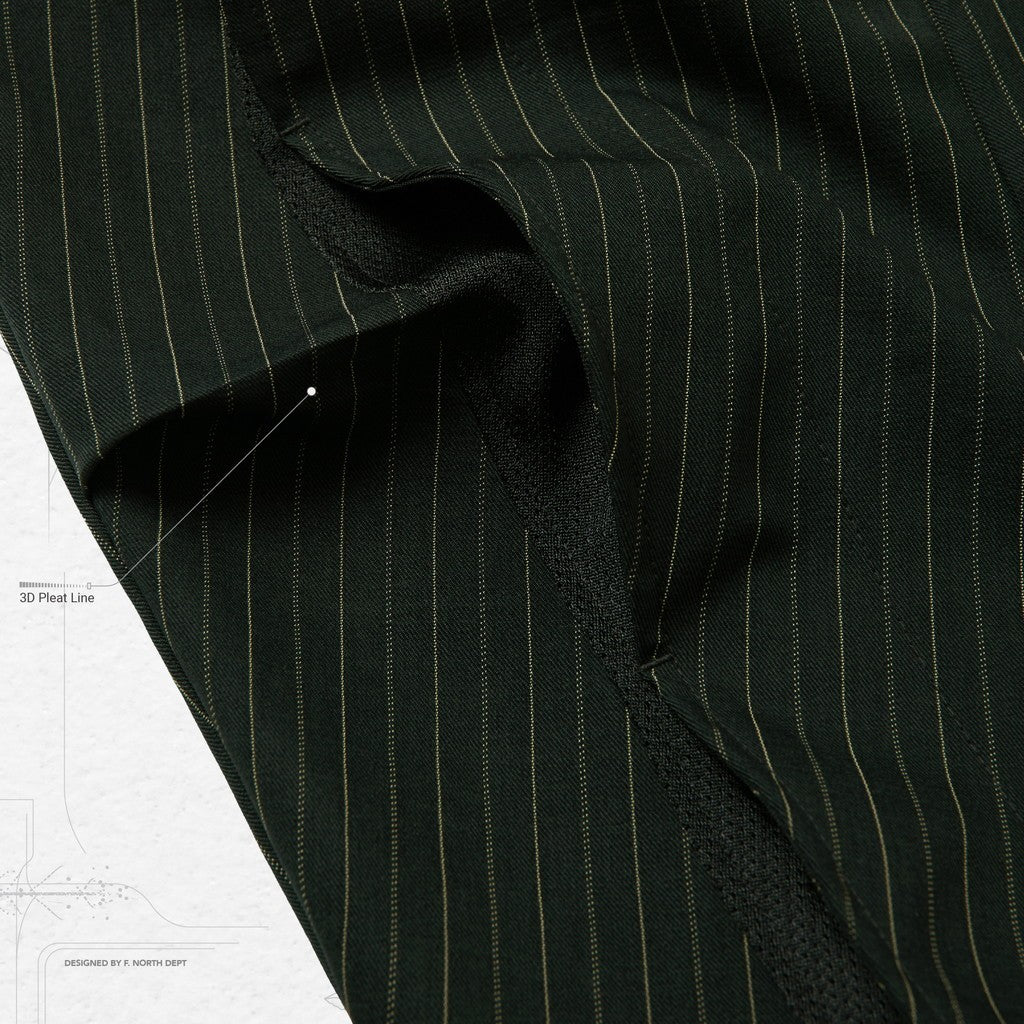 "TR-P01" SOFTBOX 條紋褲 #綠色 [GOOPI-24SS-AUG-02]