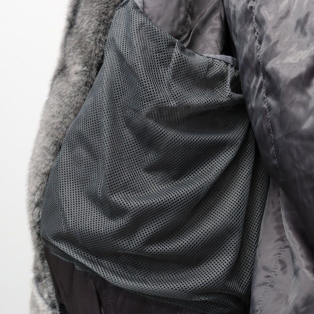 T QUILT FUR MA-1 #Black [FW25-JK04]