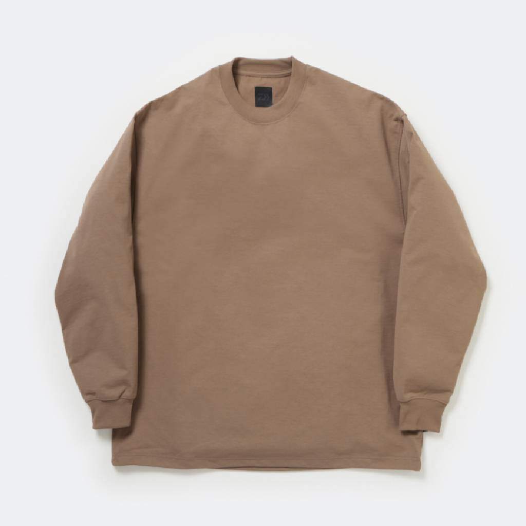 TECH DRAWSTRING L/S TEE #BEIGE [BE-40025]