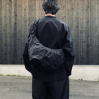 TEXTURED TWILL BODY BAG #BLACK [FTT36261B0008]