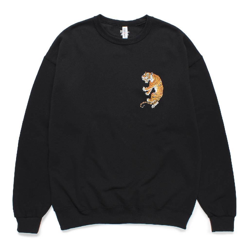 TIM LEHI | CREW NECK SWEAT SHIRT (TYPE-2) #BLACK [24FW-WMC-SS19]