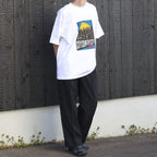 COTTON T-SHIRT_CITY LIGHTS #WHITE/COLOR [CCC-261T003]