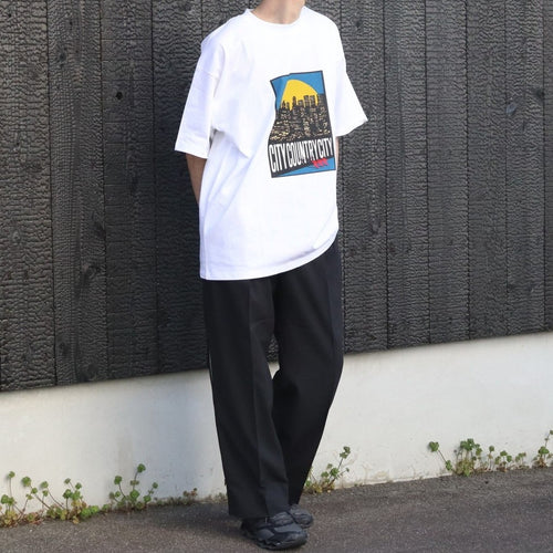 COTTON T-SHIRT_CITY LIGHTS #WHITE/COLOR [CCC-261T003]