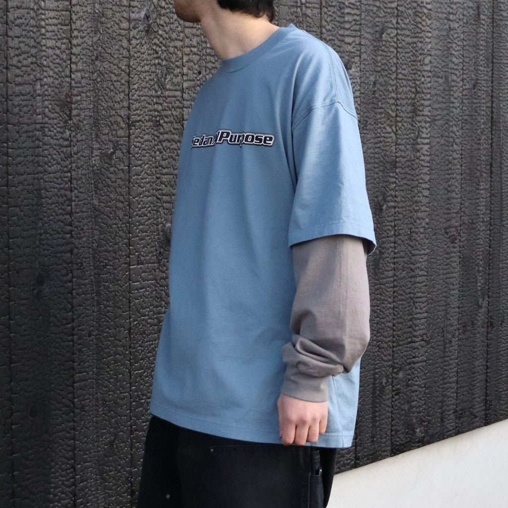 Skate Logo Layered L/S Tee #Slate x Grey [SD26S-CT05]