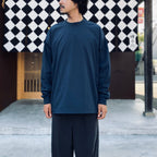 TECH DRAWSTRING TEE L/S #NAVY [BE-31026W]
