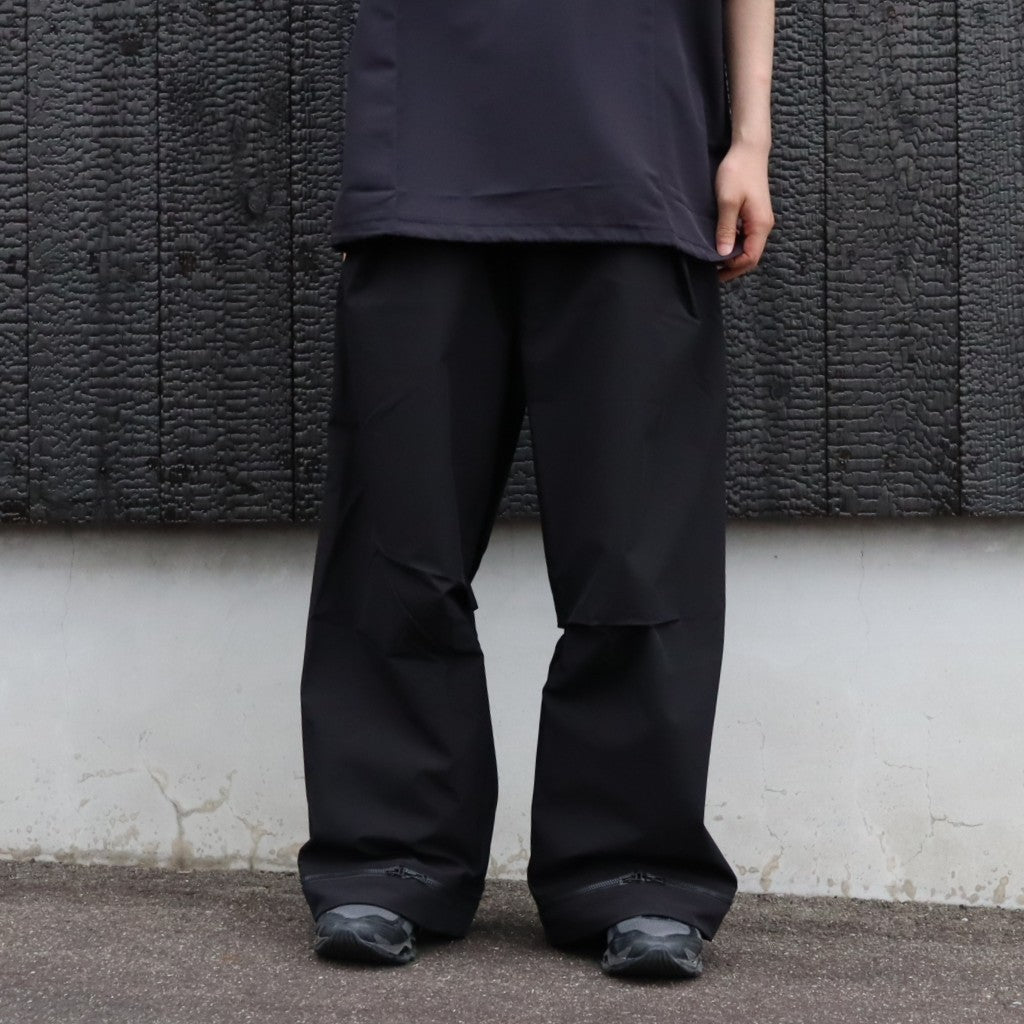 WX-P1 Zip-Extentsion Wide Trousers #Black [GOOPI-26SS-MAY-01]