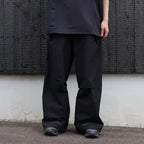 WX-P1 Zip-Extentsion Wide Trousers #Black [GOOPI-26SS-MAY-01]