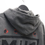 Bootleg Zip Up Hoodie With Damaged (ERROR S) #AGEDBLACK [M-P4-BG8]
