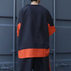 COLLEGE DOBBY S/S T-SHIRT #Black [SU25-T01]