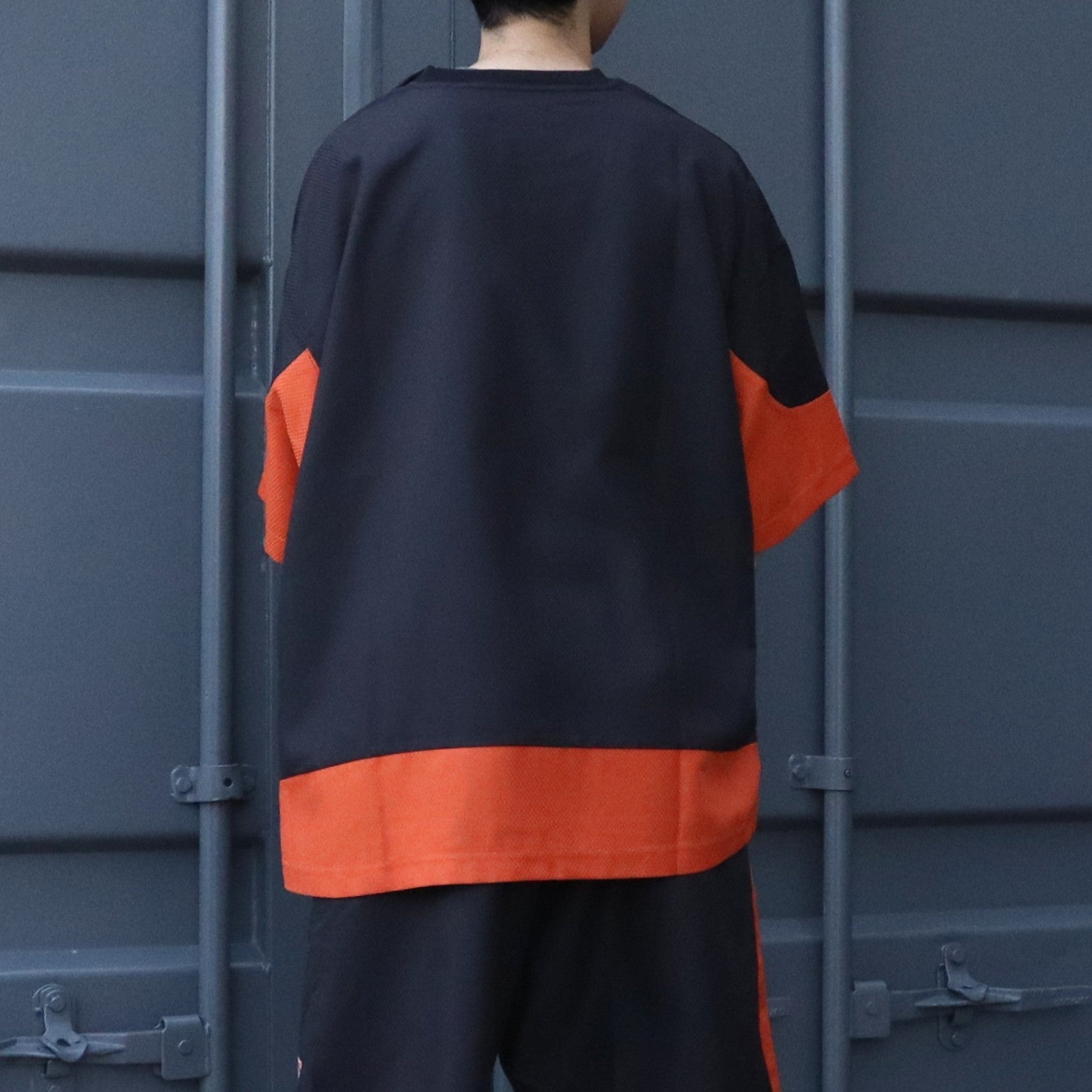 COLLEGE DOBBY S/S T-SHIRT #Black [SU25-T01]