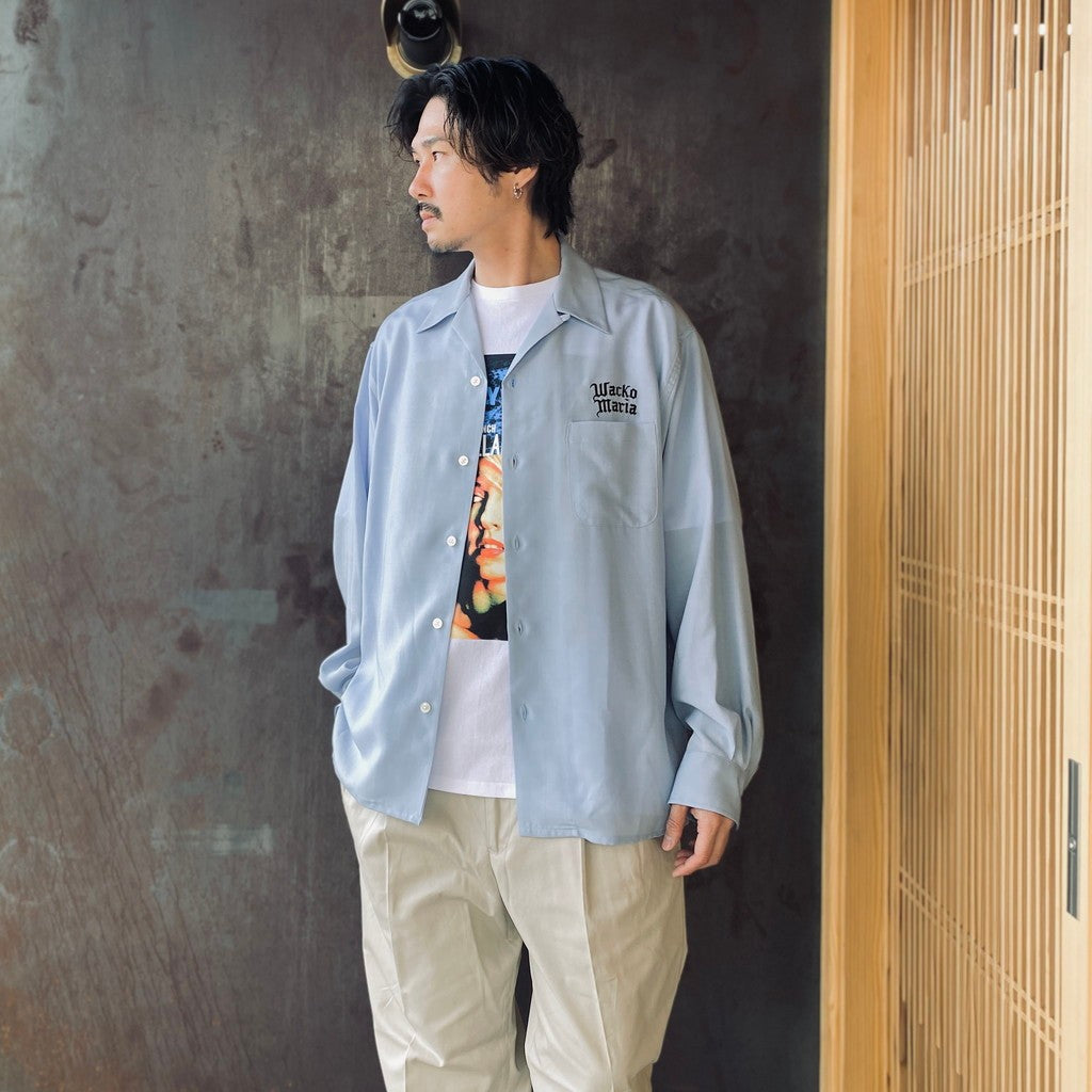 50'S SHIRT L/S ( TYPE-1 ) #L-BLUE [26SS-WMS-OC05] - cocorozashi