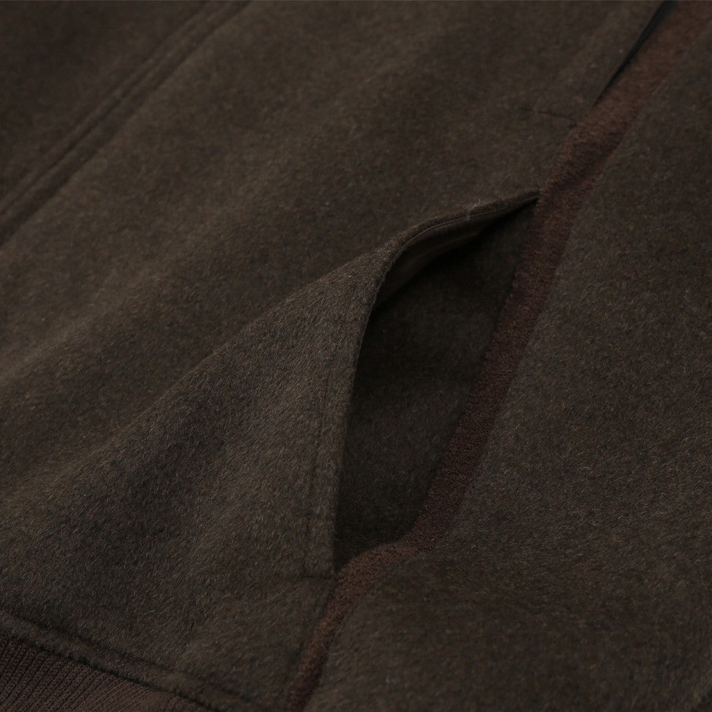 INSULATED WOOL BLOUSON JACKET #MOCHA [HOD25AWIWBJK]