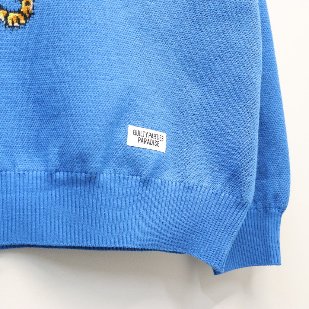 TIM LEHI | JACQUARD SWEATER #BLUE [26SS-WMK-KN07]