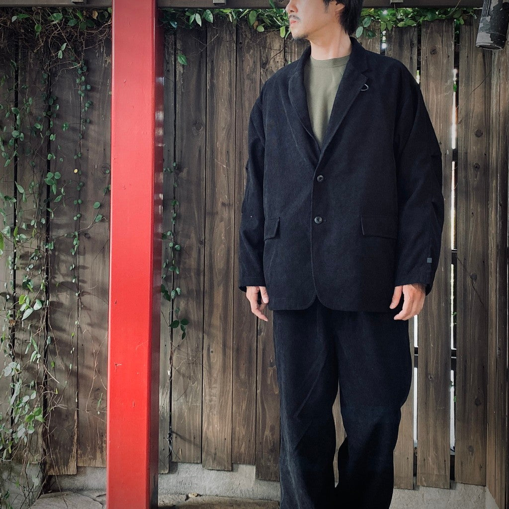 wt_TECH LOOSE 2B JACKET CORDUROY #BLACK [BJ-32025W] – cocorozashi