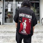 HIGHTIMES | S/S HAWAIIAN SHIRT -TYPE 3- #BLACK [HIGHTIMES-WM-HI07]