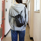 DRAW STRING BAG (LE) #BLACK [BCL-114]