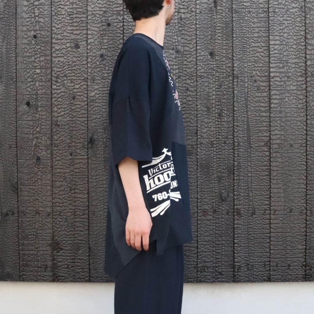 PUZZLE TEE E #BLACK [C2647909E]