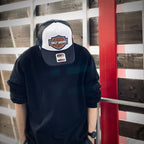 哈雷戴維森 | ROAD DAWG 彎簷貼片帽 #黑色/白色 [HD25SS-CAP-02]