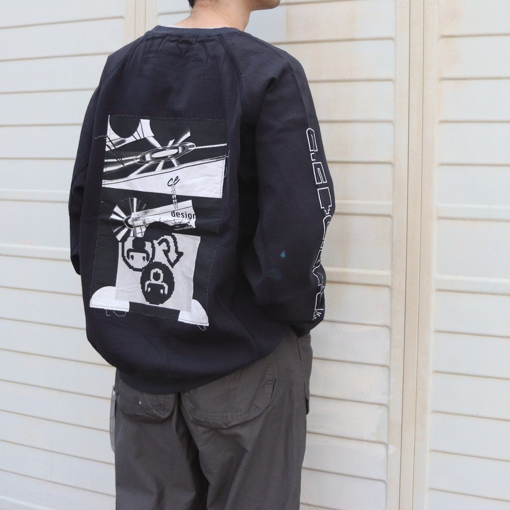 MD P2P RAGLAN LONG SLEEVE #CHARCOAL [CES28CS23]