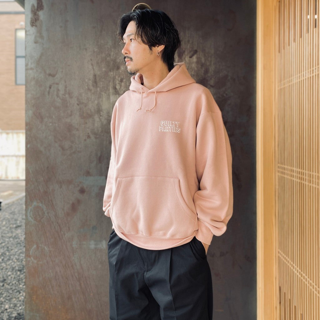 MIDDLE WEIGHT PULLOVER HOODED SWEAT SHIRT #PINK [26SS-WMC-SS07]