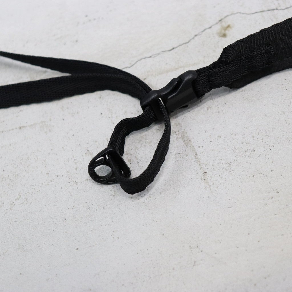 TEXTURED TWILL DRAWSTRING SACOCHE #BLACK [FTT36261B0005]