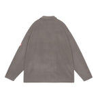FLEECE SNAP SHIRT #BROWN [CES30CS22]