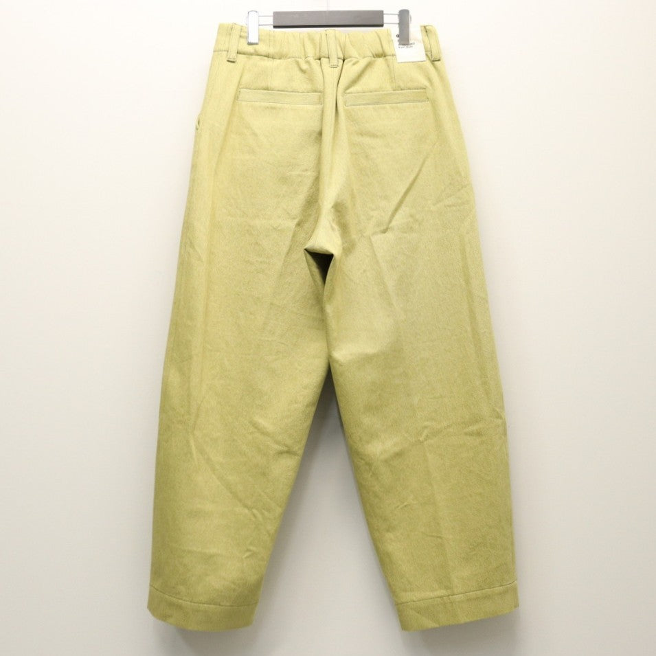 2TUCK WIDE PANTS（DENIM） #PISTACHIO [AY-1026B]